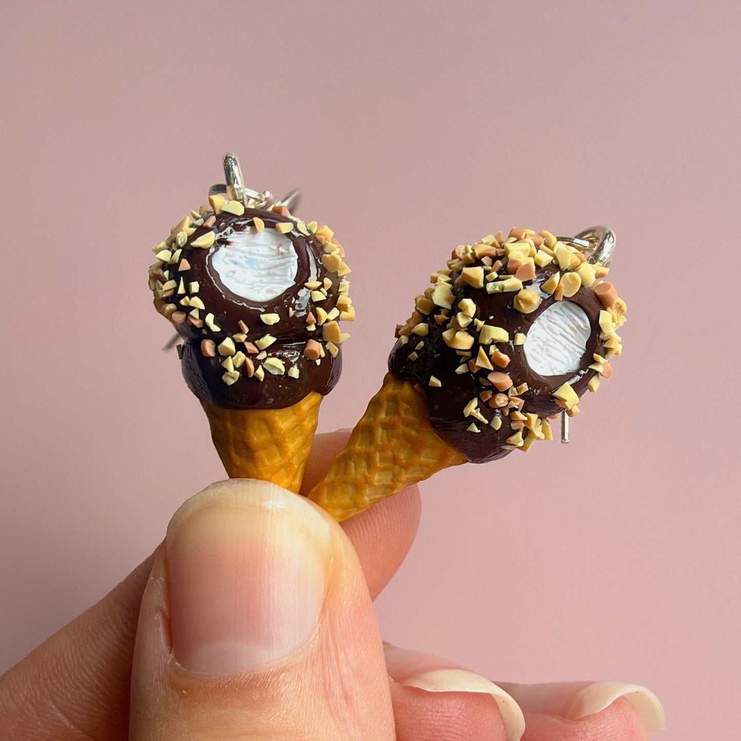 Drumstick Ice Cream Cone Earrings (Earring Of The Month)