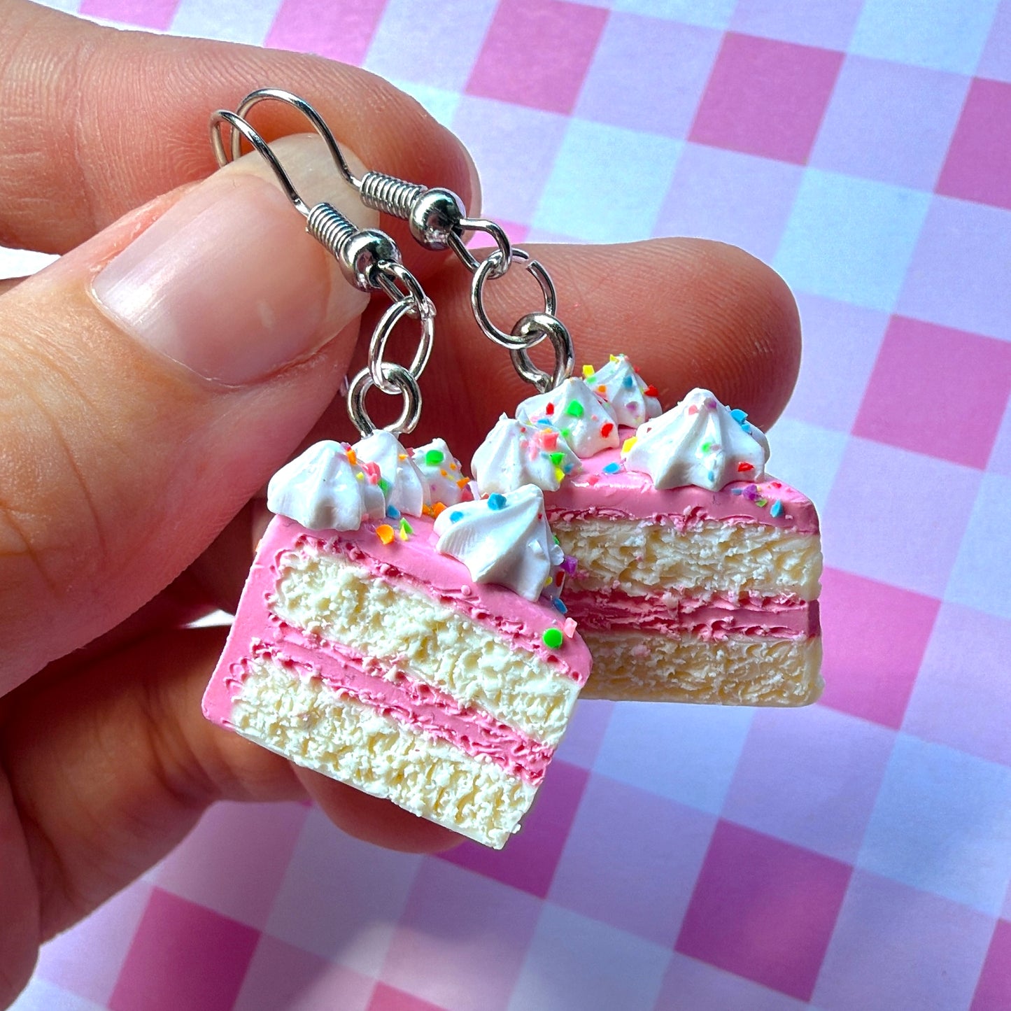 Pink Cake Earrings