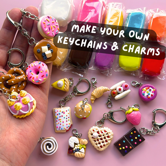 DIY Clay Keychains and Charms Kit For Beginners- Make Your Own Clay Creations!