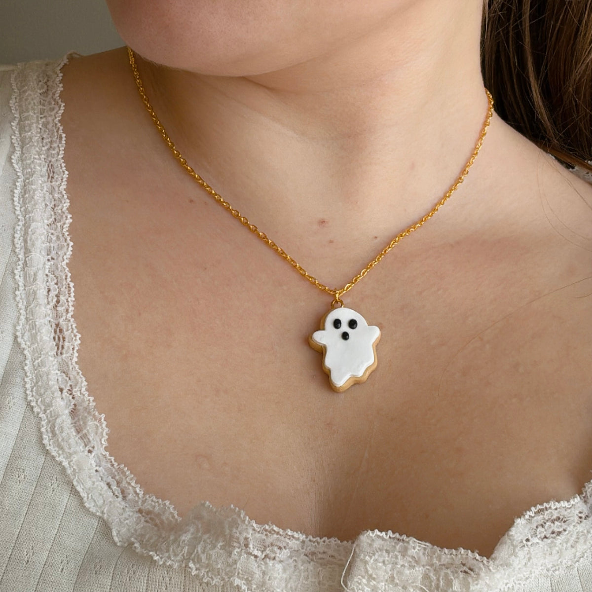Halloween Clay Necklaces