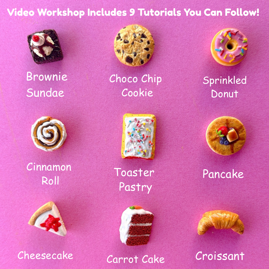 DIY Mini Food Clay Kit- Sculpting Kit & Workshop For Beginners