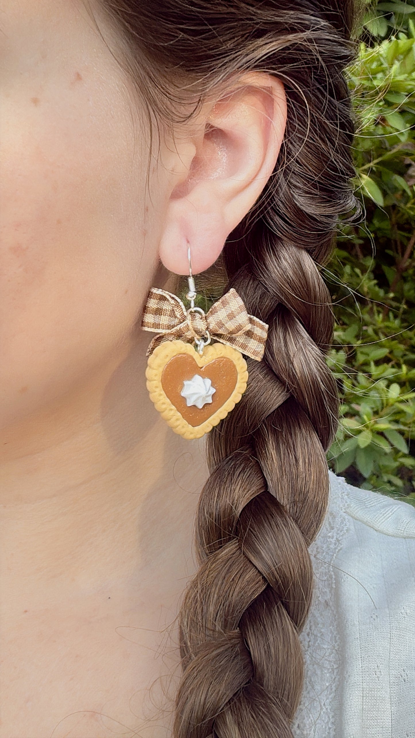 Pumpkin Pie Earrings With Bows