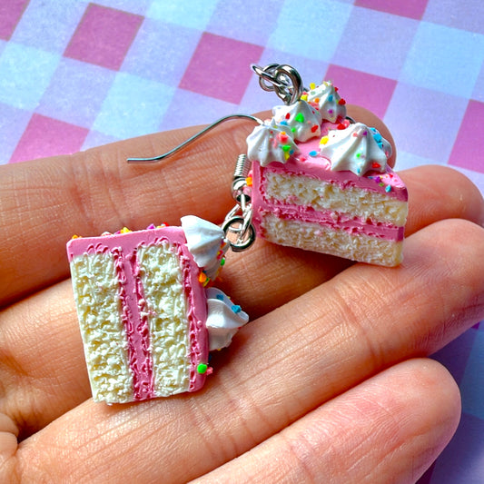 Pink Cake Earrings