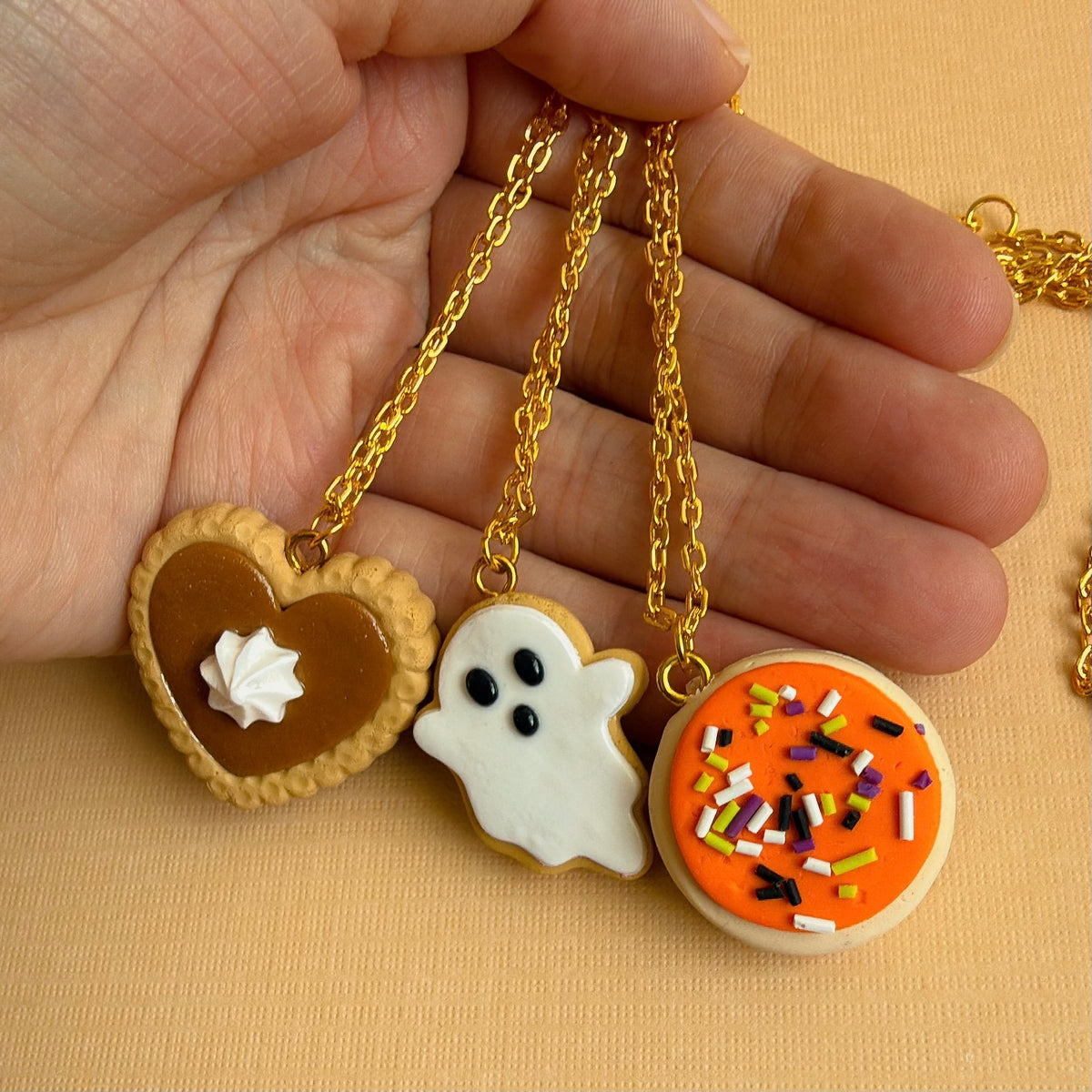 Halloween Clay Necklaces