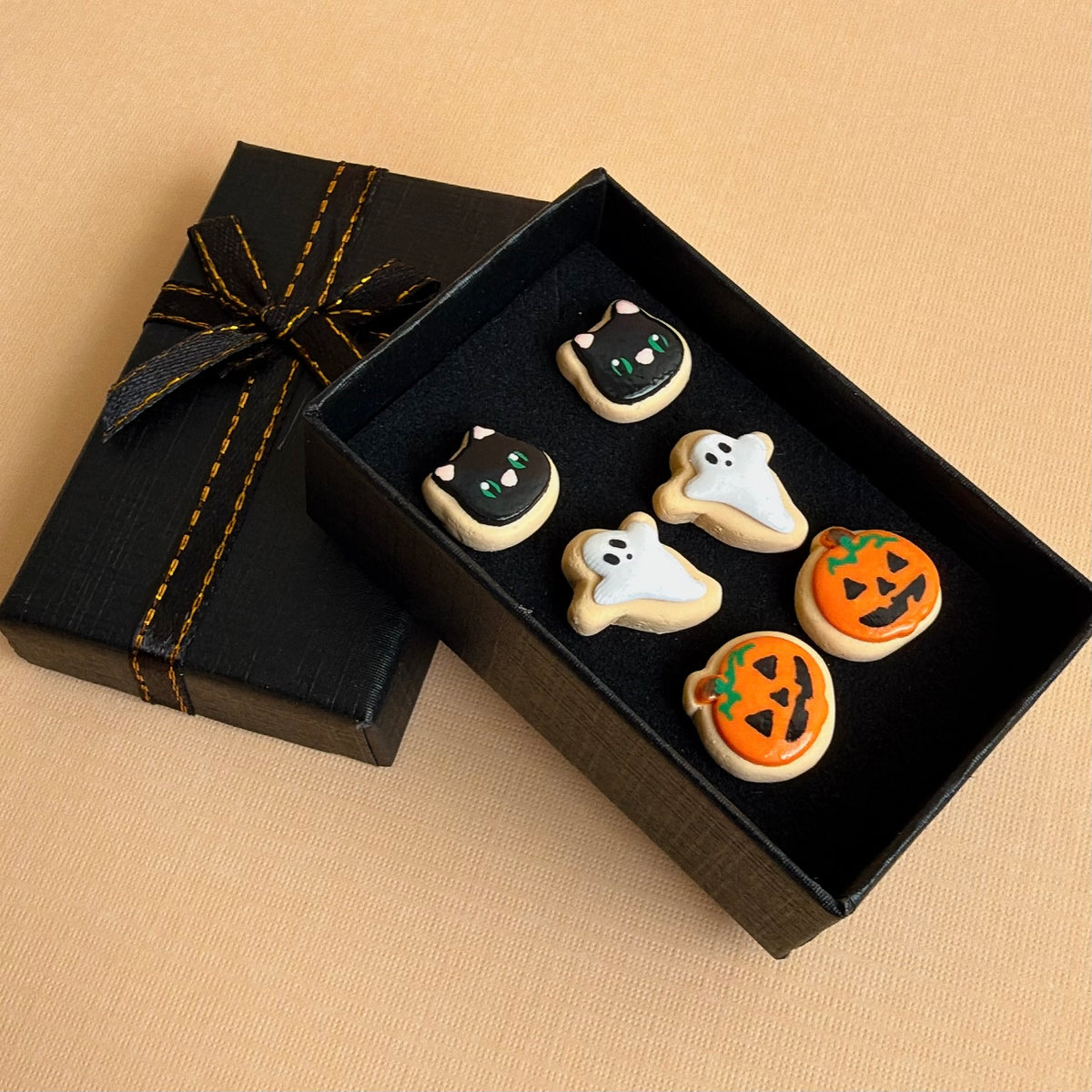 Halloween Cookie Stud Earrings