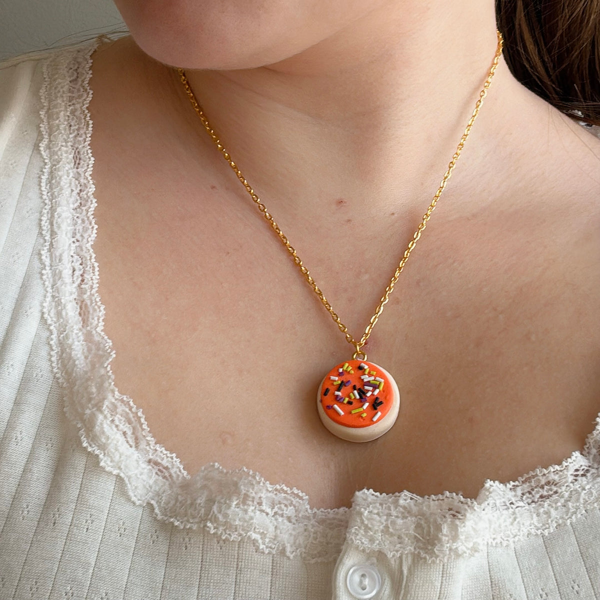 Halloween Clay Necklaces
