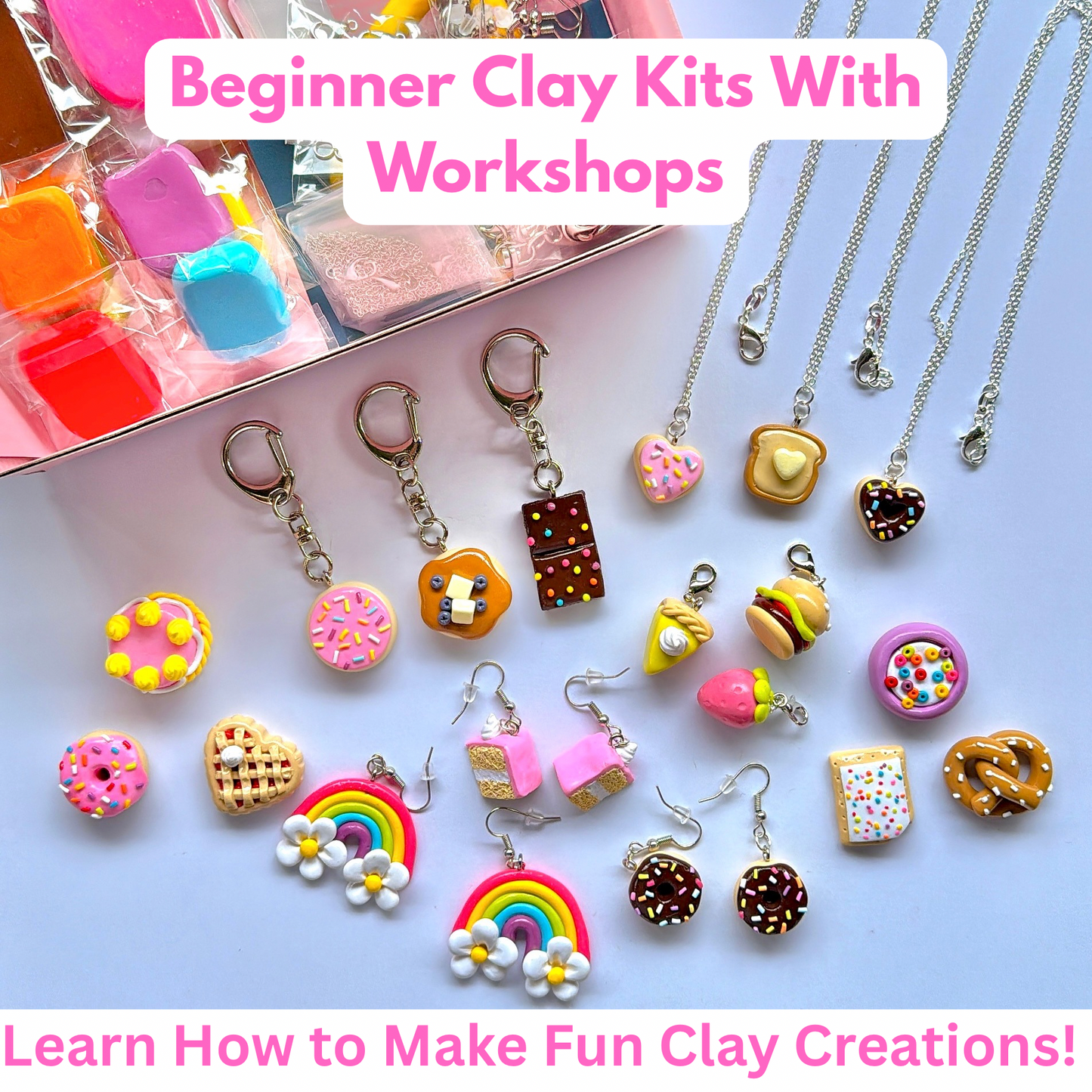 Polymer Clay Beginner Kits (Digital Workshop Included)