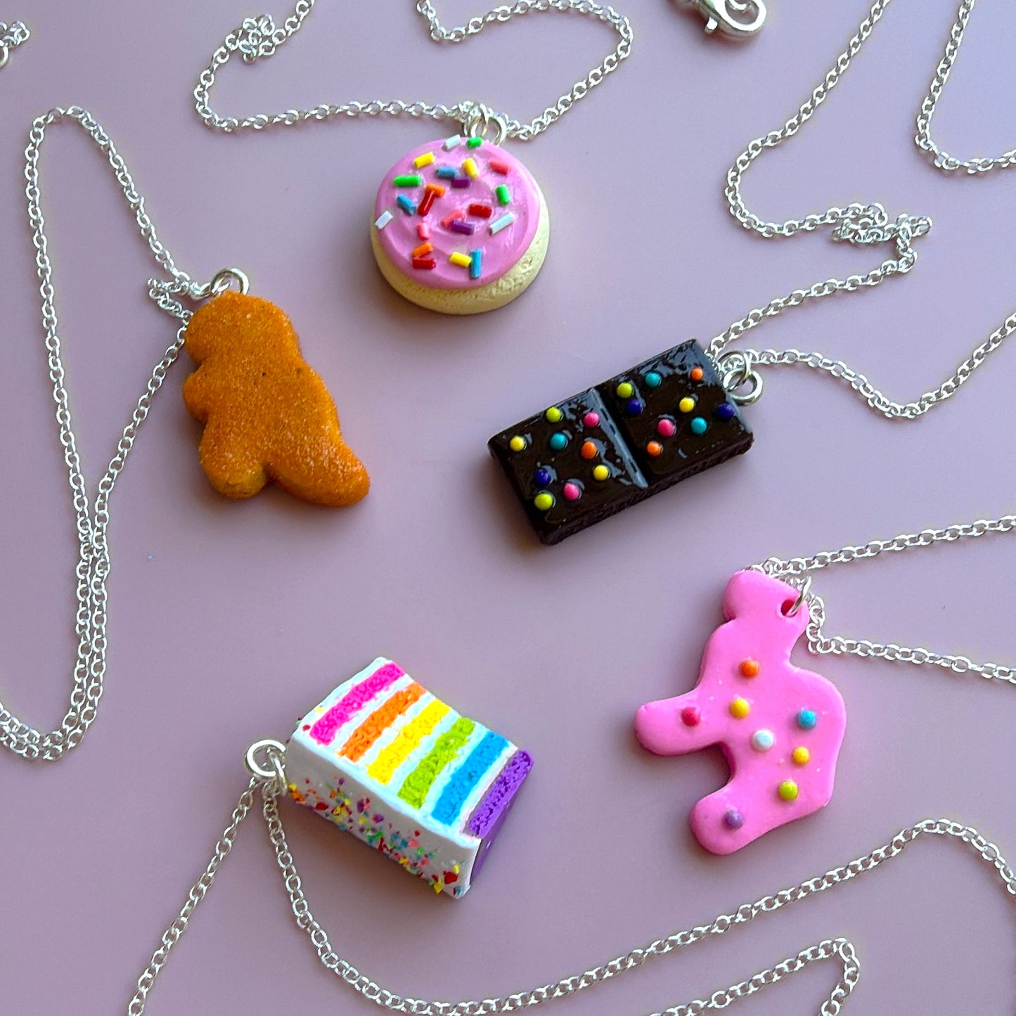 Nostalgic Snack Necklaces- Handmade Clay Jewelry