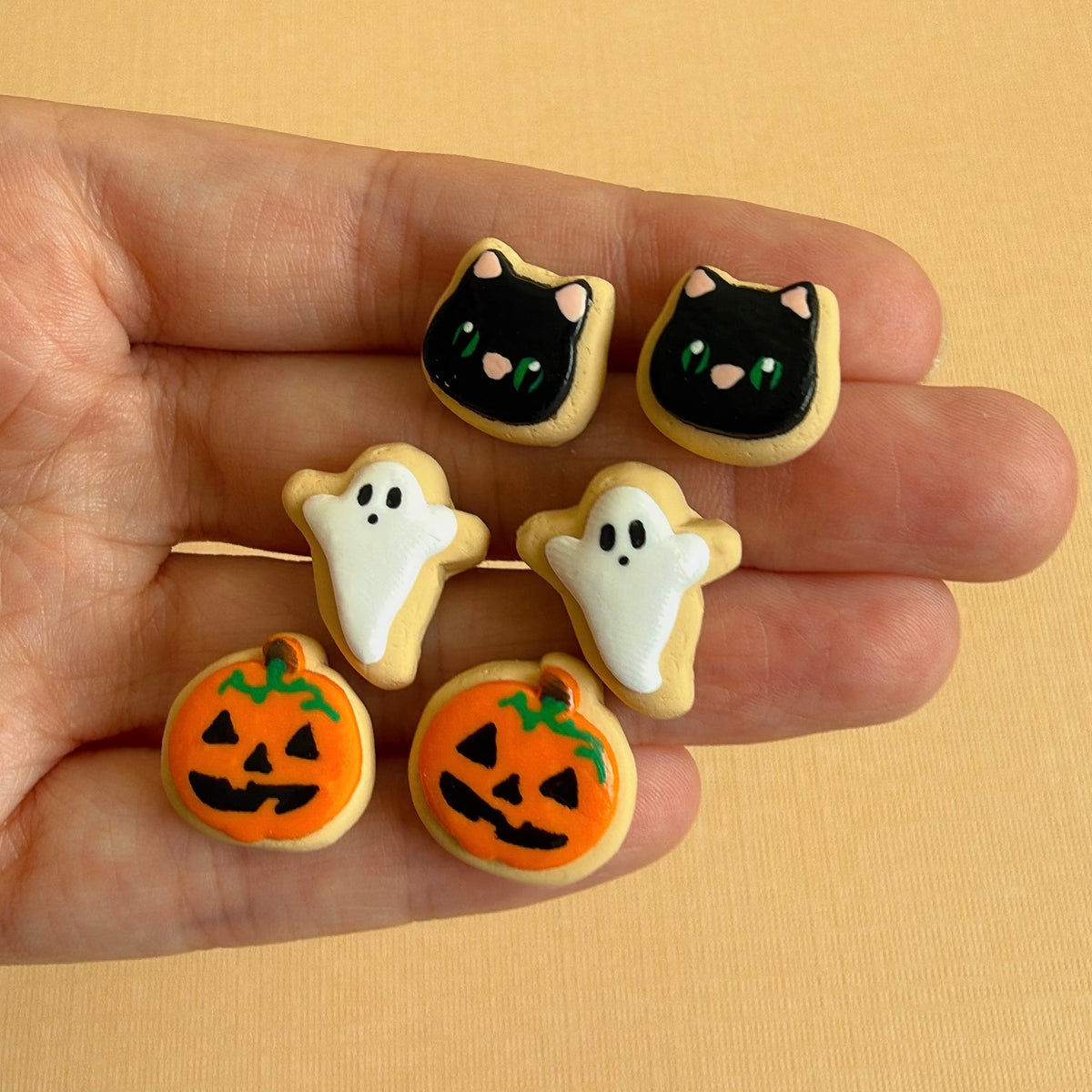 Halloween Cookie Stud Earrings