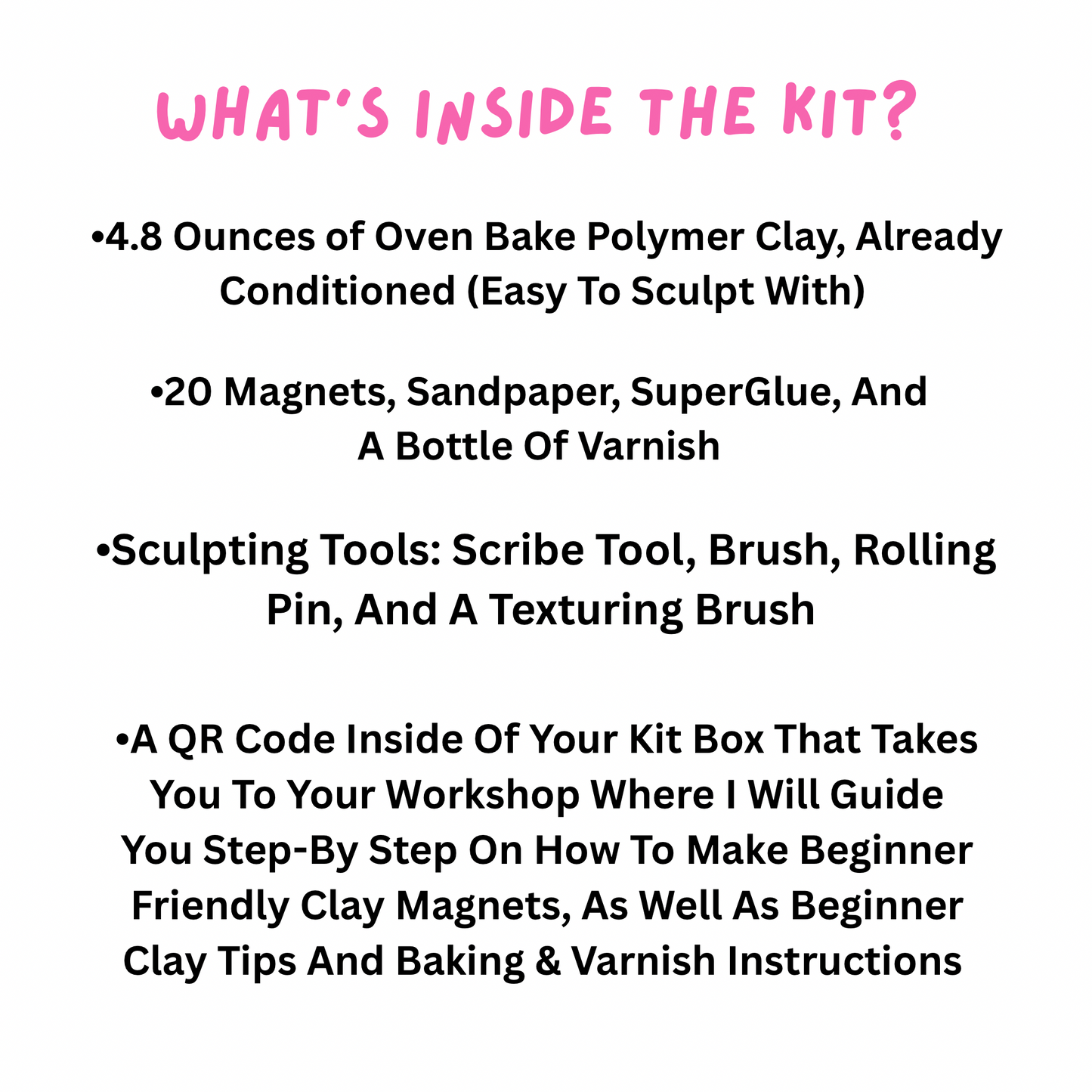 DIY Nostalgic Clay Magnet Making Kit For Beginners- Make 20 Clay Magnets