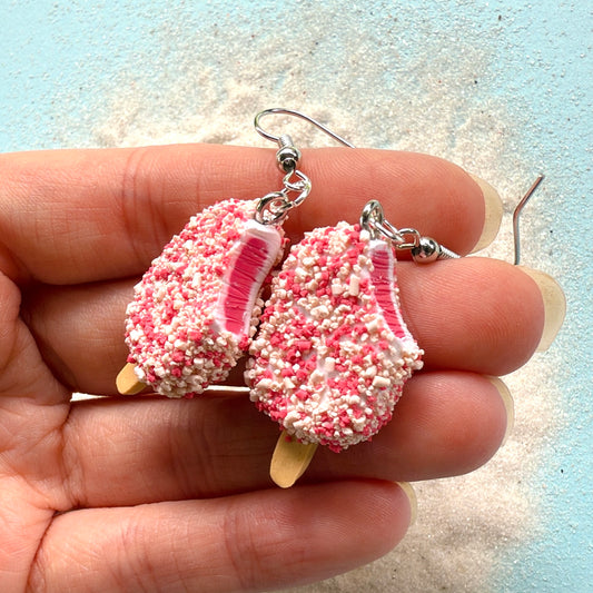 Strawberry Shortcake Popsicle Earrings