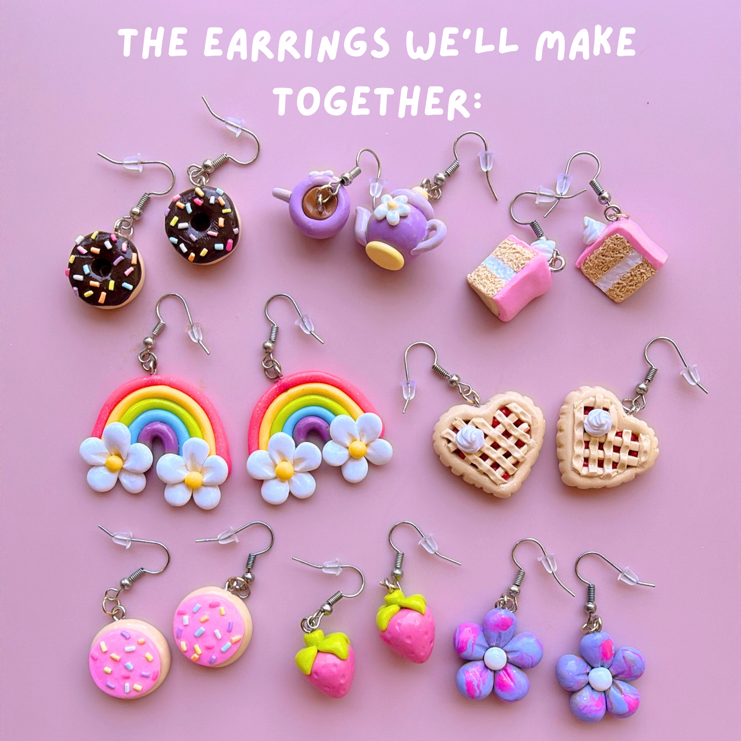 DIY Clay Jewelry Making Kit For Beginners- Make Your Own Polymer Clay Jewelry