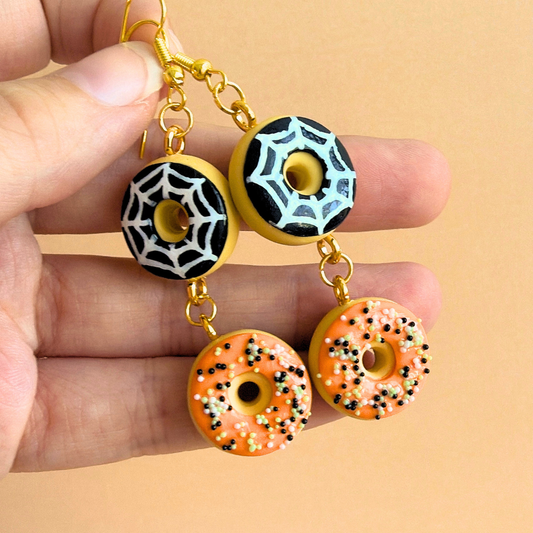 Spooky Donut Dangle Earrings