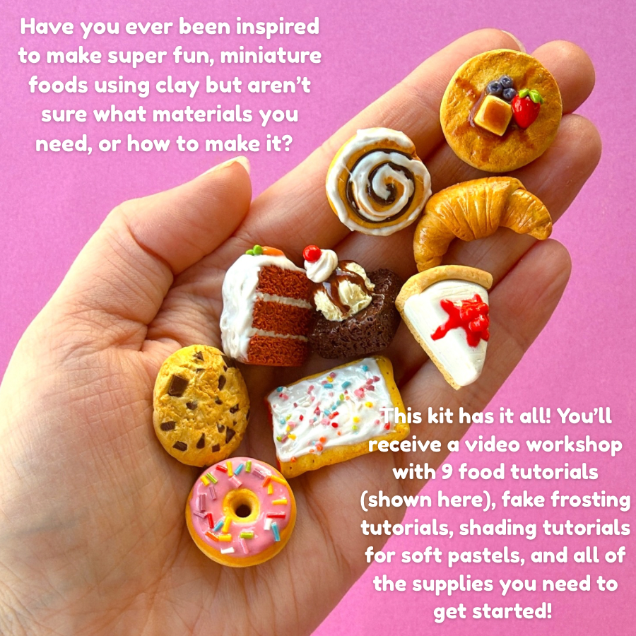 DIY Mini Food Clay Kit- Sculpting Kit & Workshop For Beginners