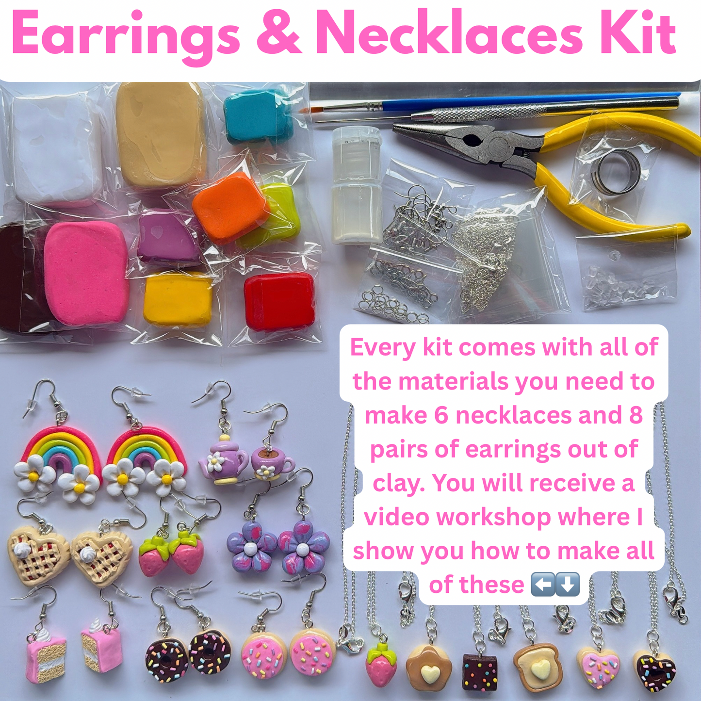 Polymer Clay Beginner Kits (Digital Workshop Included)