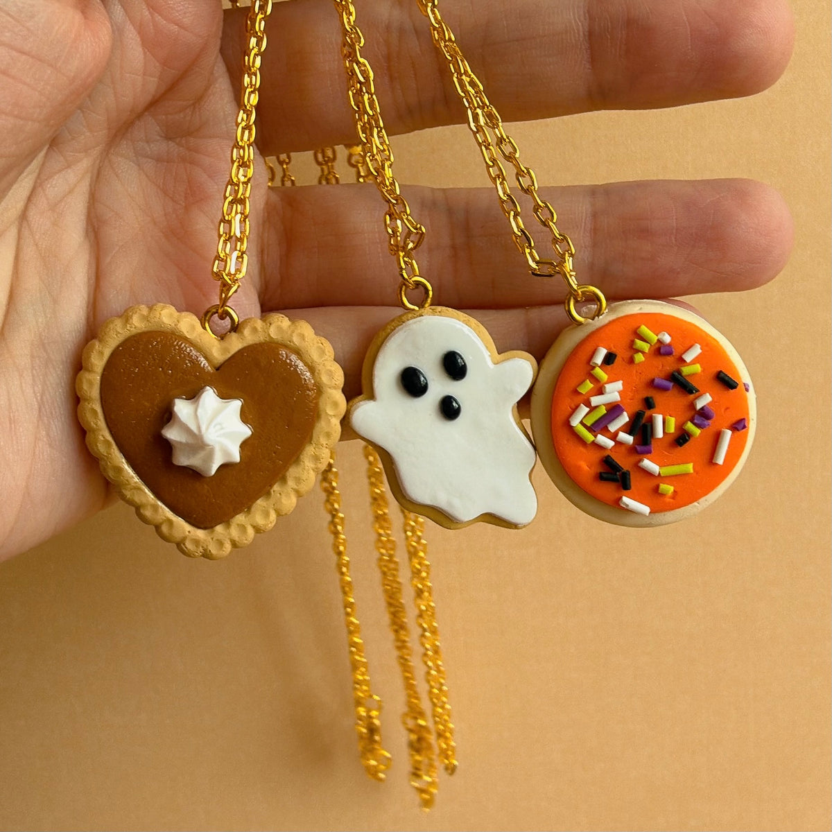 Halloween Clay Necklaces