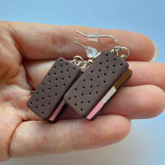 Ice Cream Sandwich Earrings