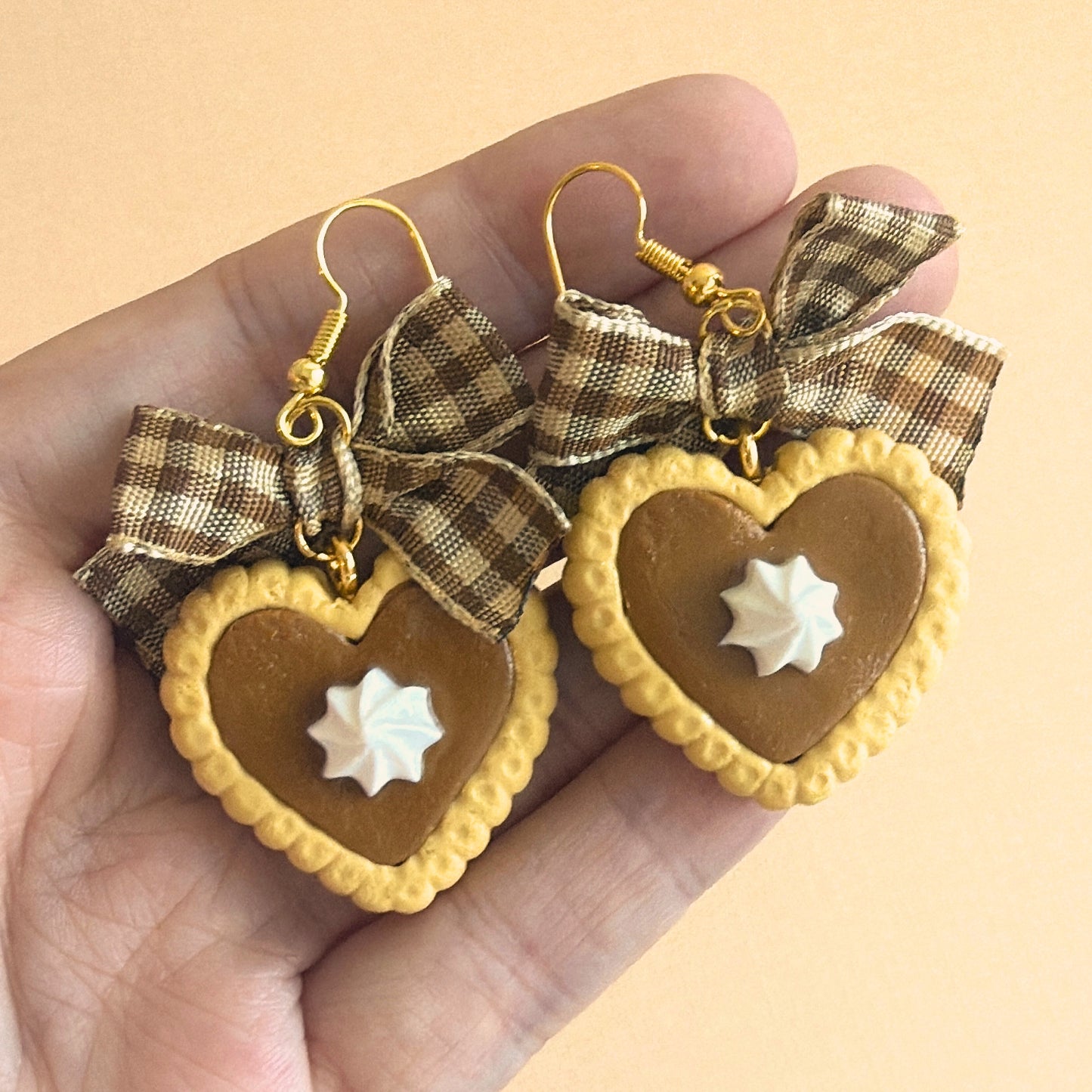 Pumpkin Pie Earrings With Bows