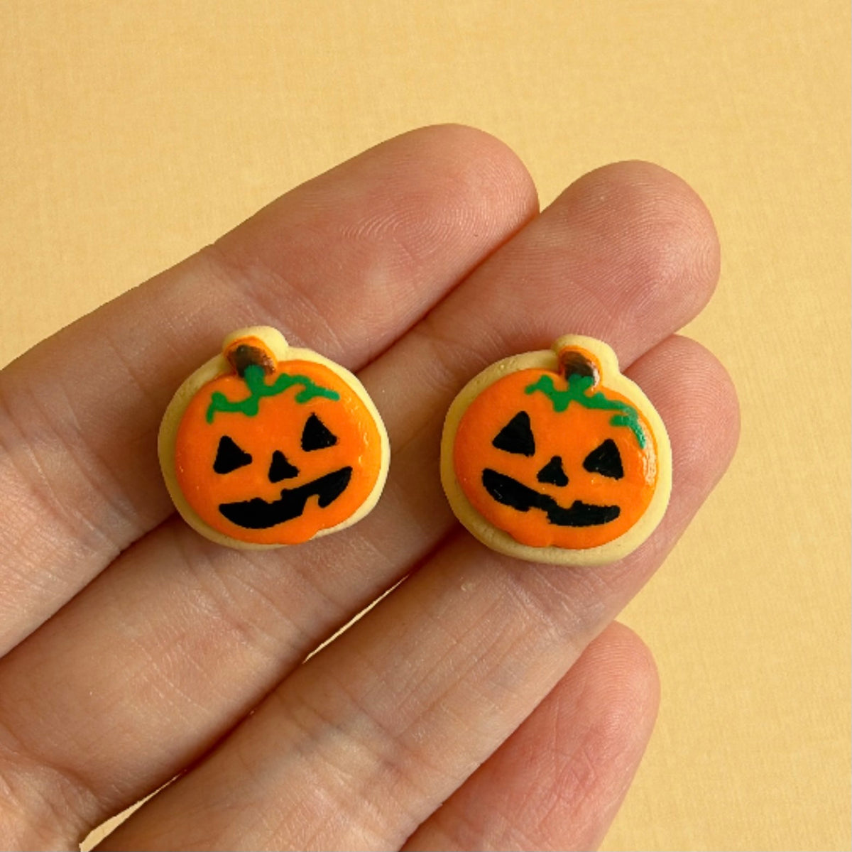 Halloween Cookie Stud Earrings