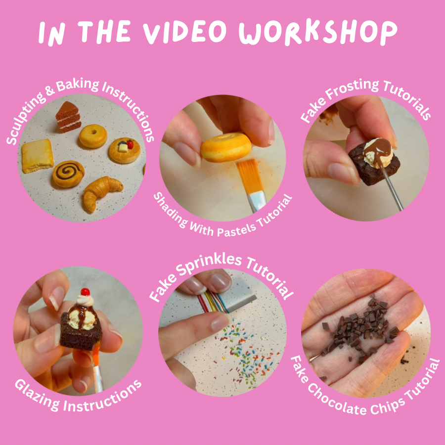 DIY Mini Food Clay Kit- Sculpting Kit & Workshop For Beginners
