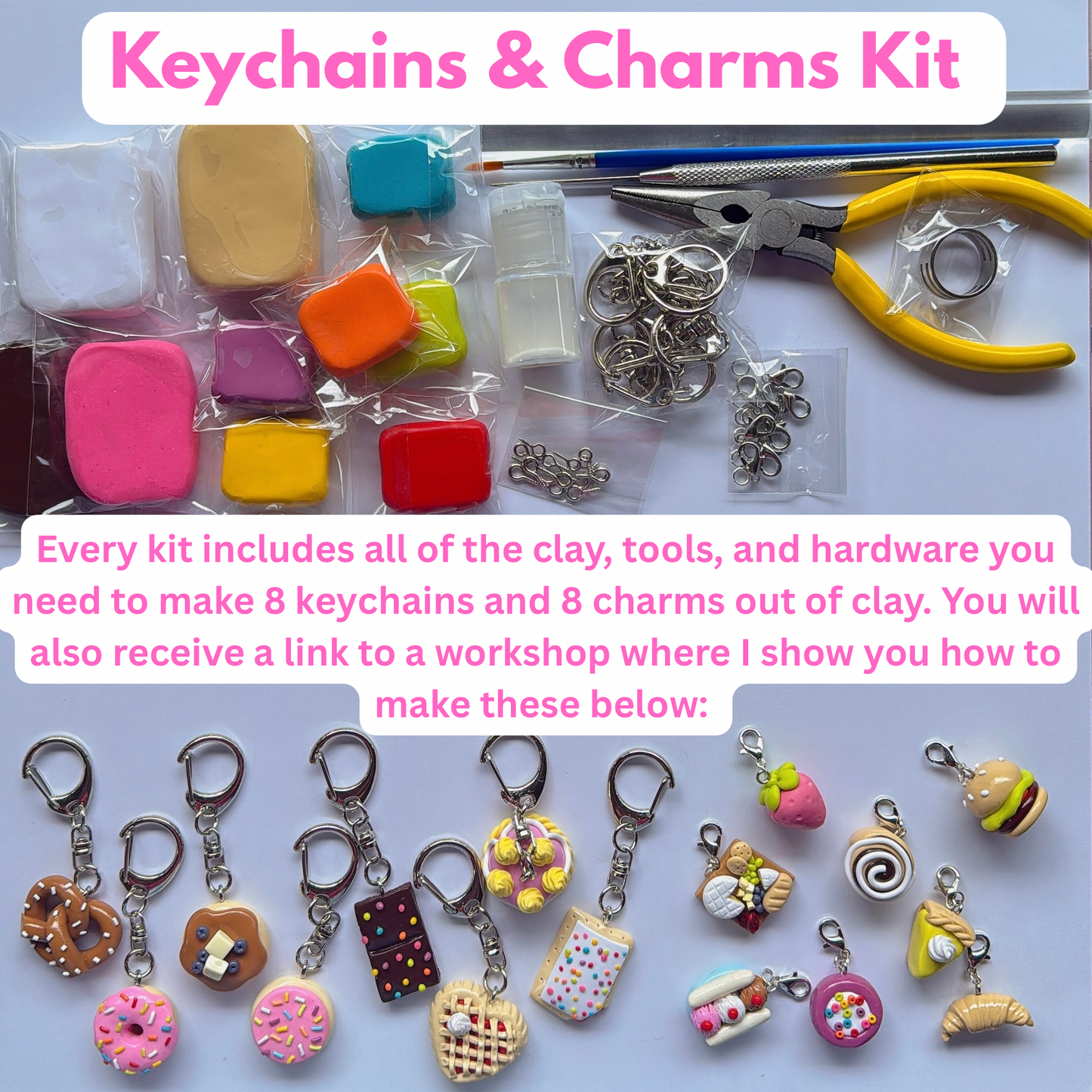 Polymer Clay Beginner Kits (Digital Workshop Included)