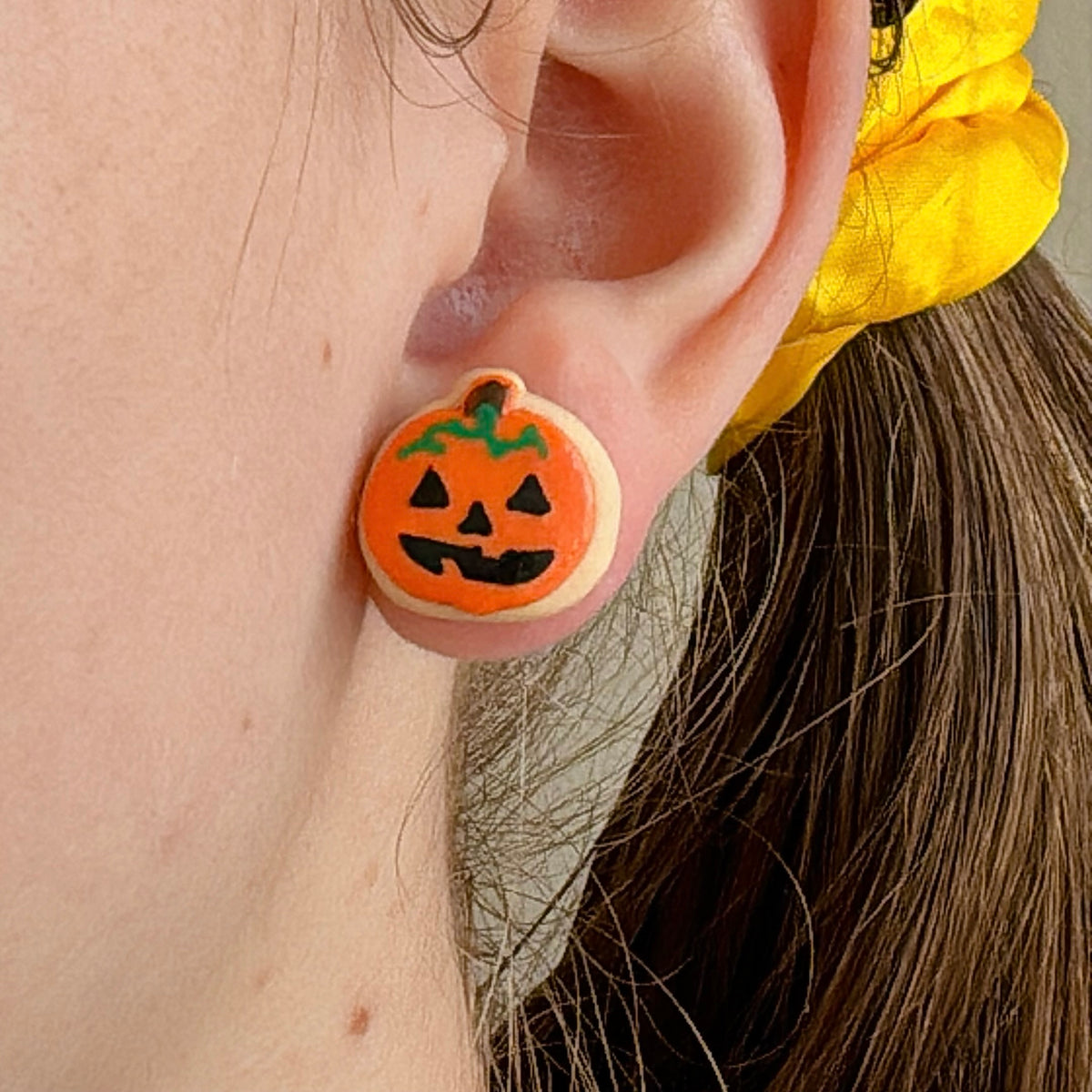 Halloween Cookie Stud Earrings