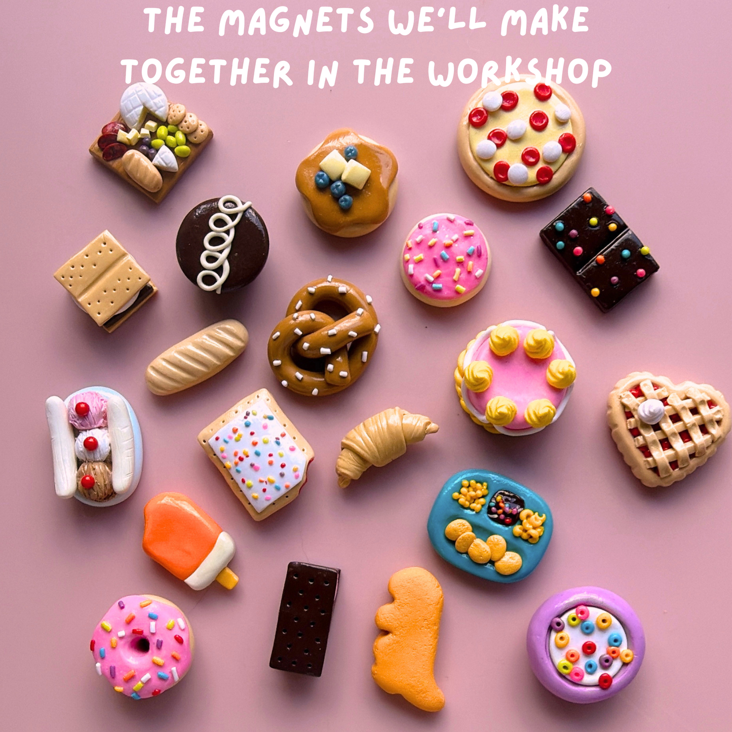 DIY Nostalgic Clay Magnet Making Kit For Beginners- Make 20 Clay Magnets
