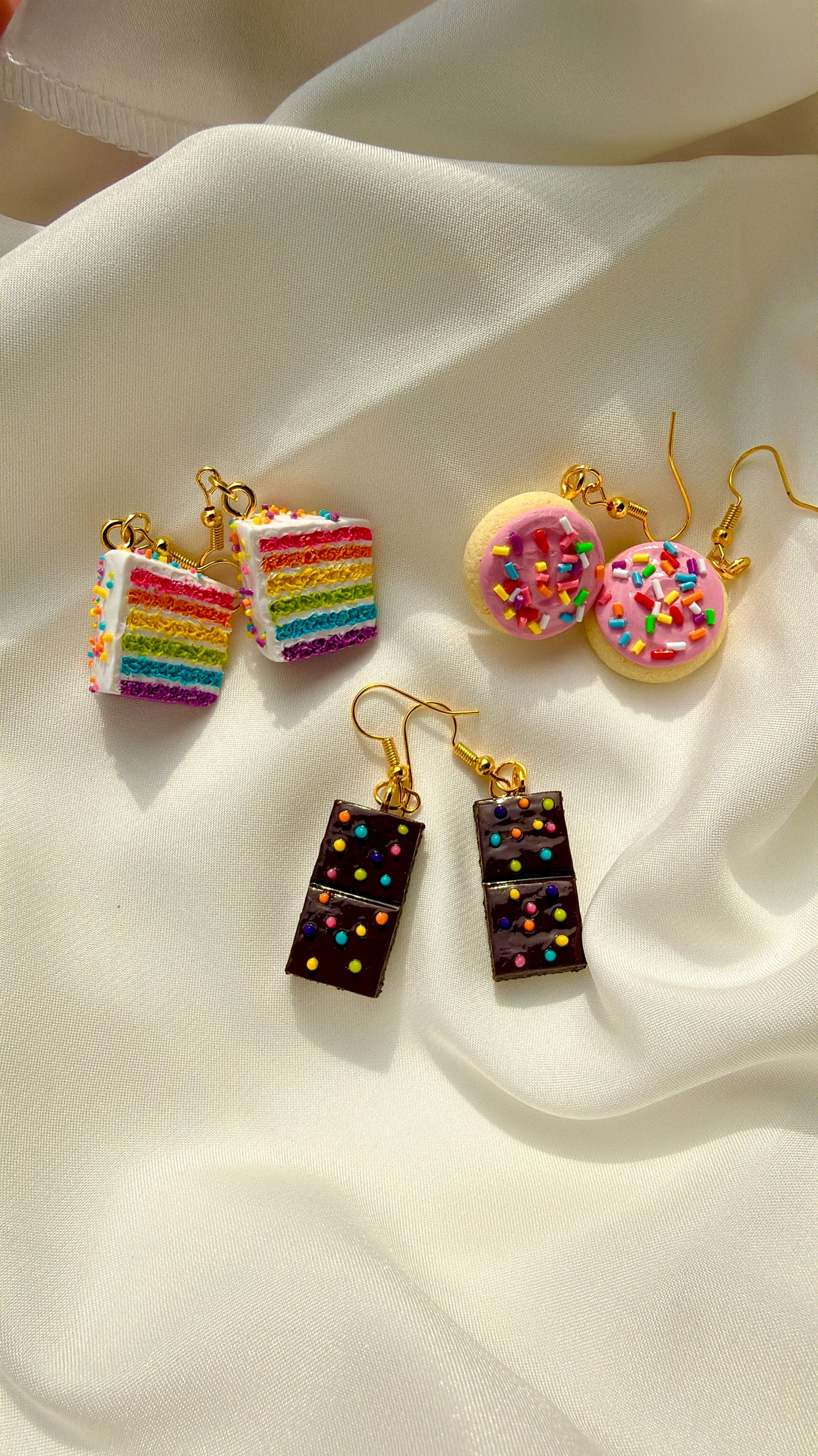 Nostalgic Snack Earrings Set- 3 Pairs of Handmade Food Earrings