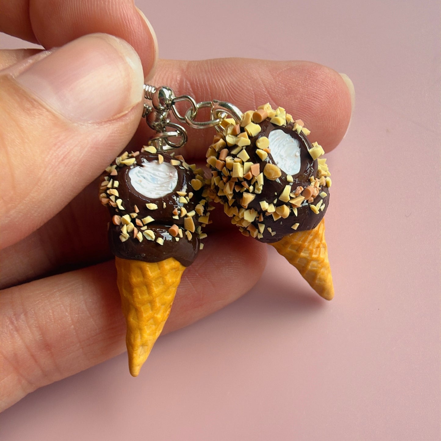Drumstick Ice Cream Cone Earrings (Earring Of The Month)